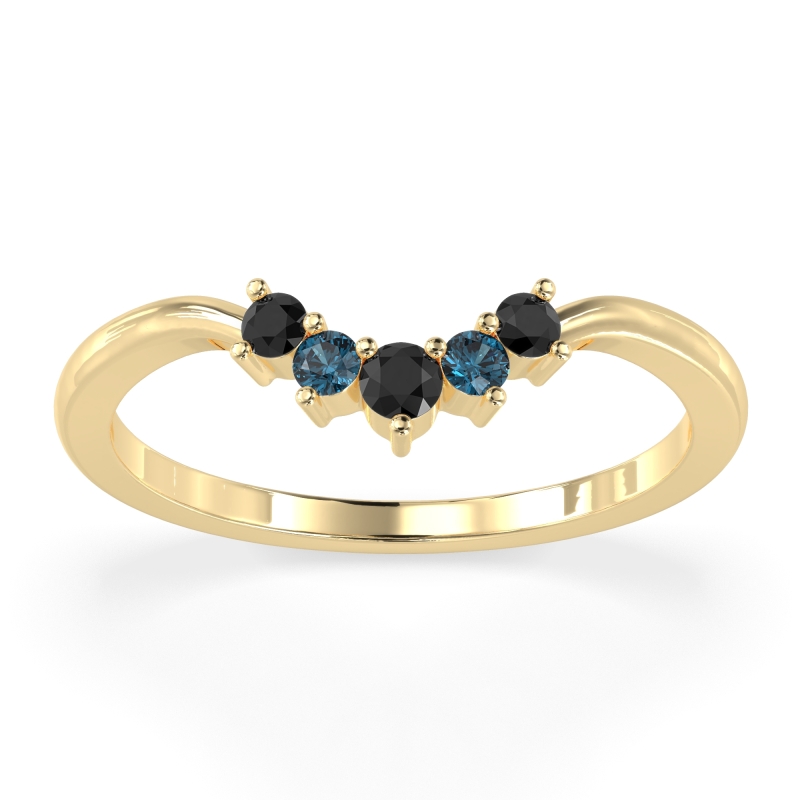 Curved Minimalist Wedding Pala Band