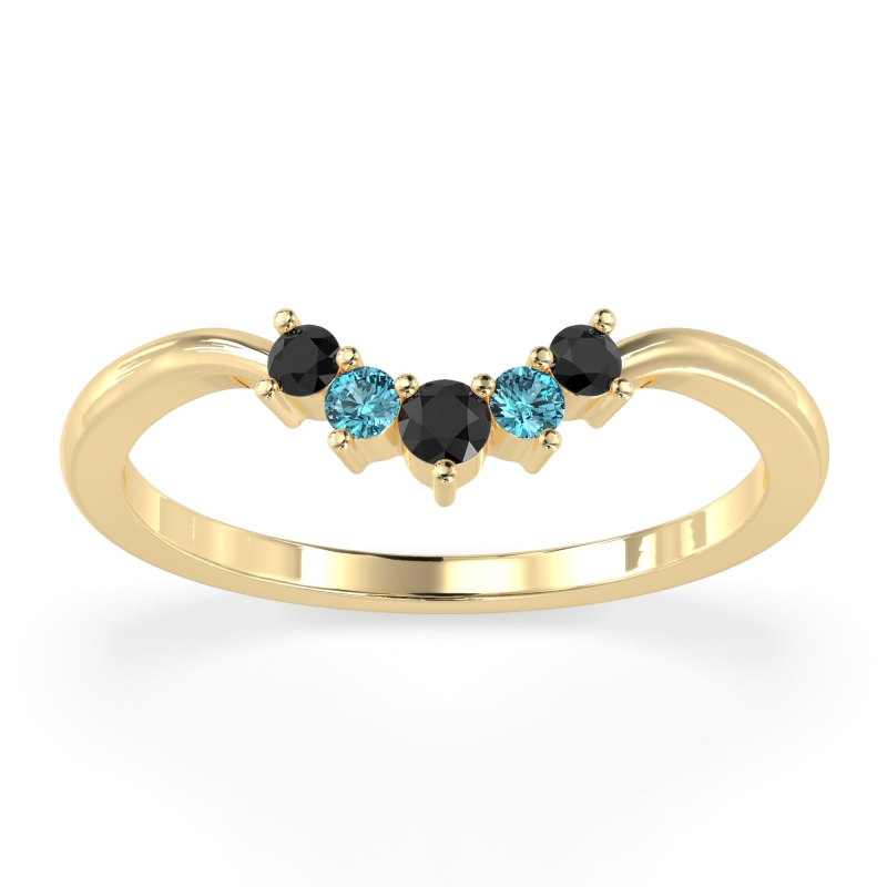 Curved Minimalist Wedding Pala Band