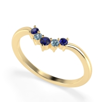 Curved Minimalist Wedding Pala Band