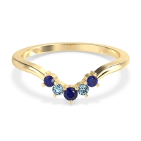 Curved Minimalist Wedding Pala Band