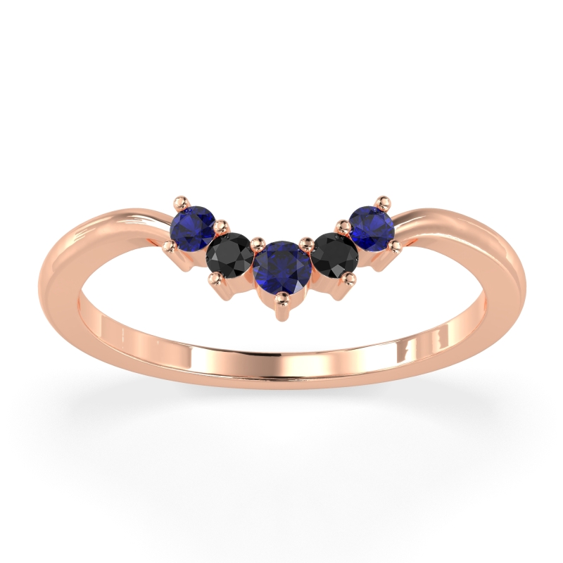 Curved Minimalist Wedding Pala Band