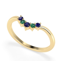 Curved Minimalist Wedding Pala Band