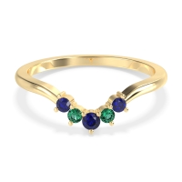 Curved Minimalist Wedding Pala Band