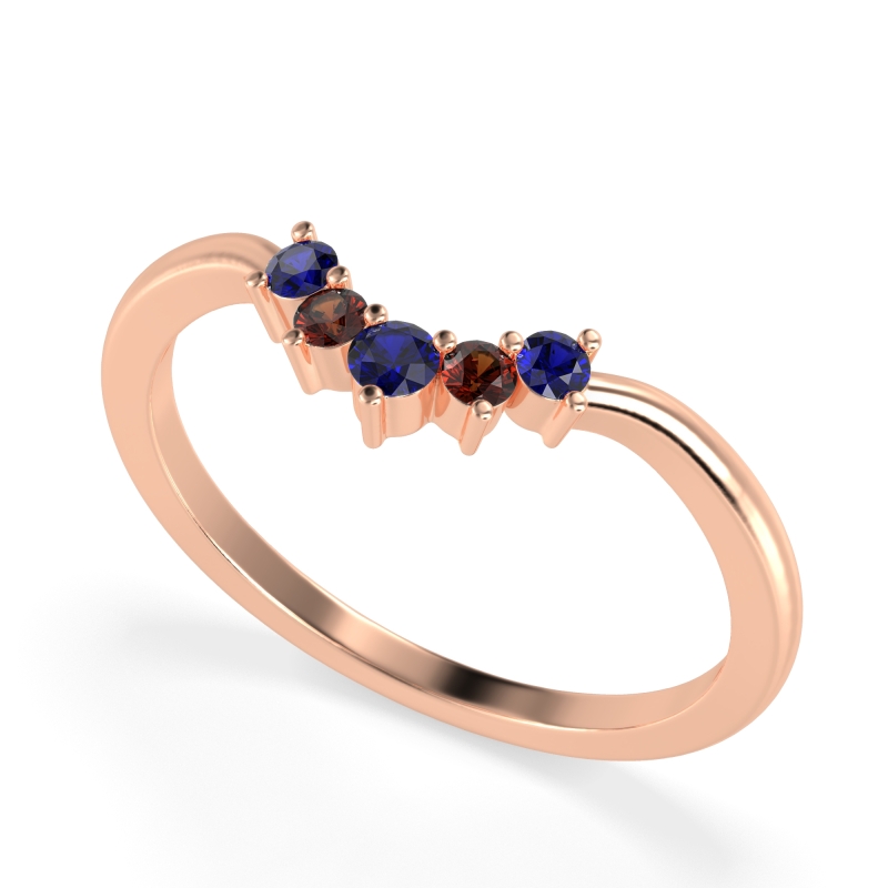 Curved Minimalist Wedding Pala Band