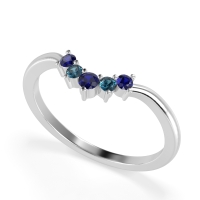 Curved Minimalist Wedding Pala Band