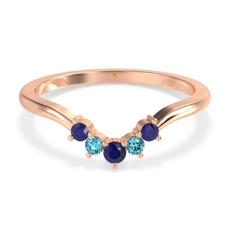 Curved Minimalist Wedding Pala Band