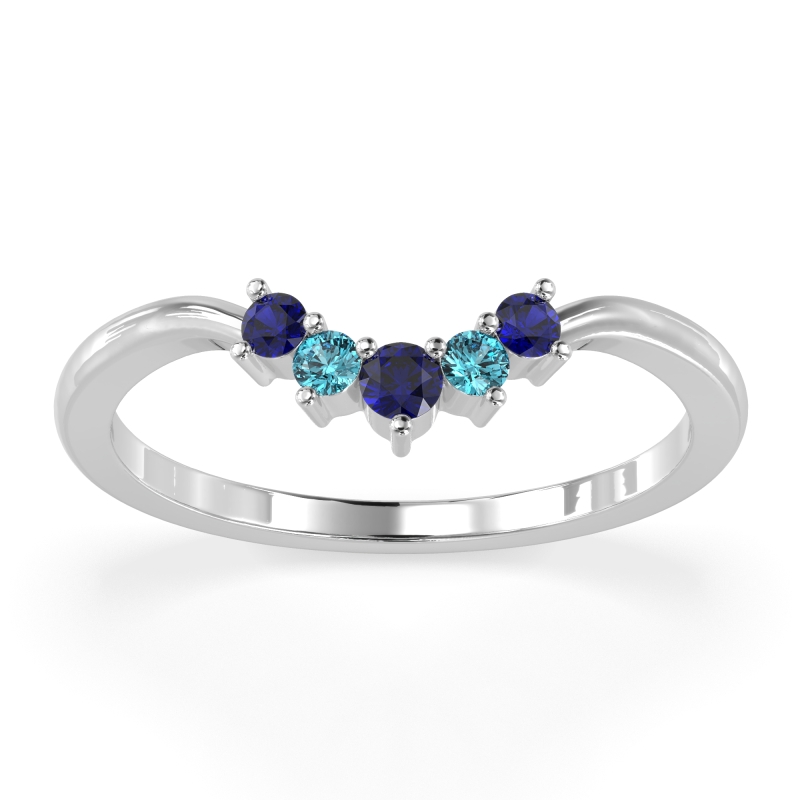 Curved Minimalist Wedding Pala Band