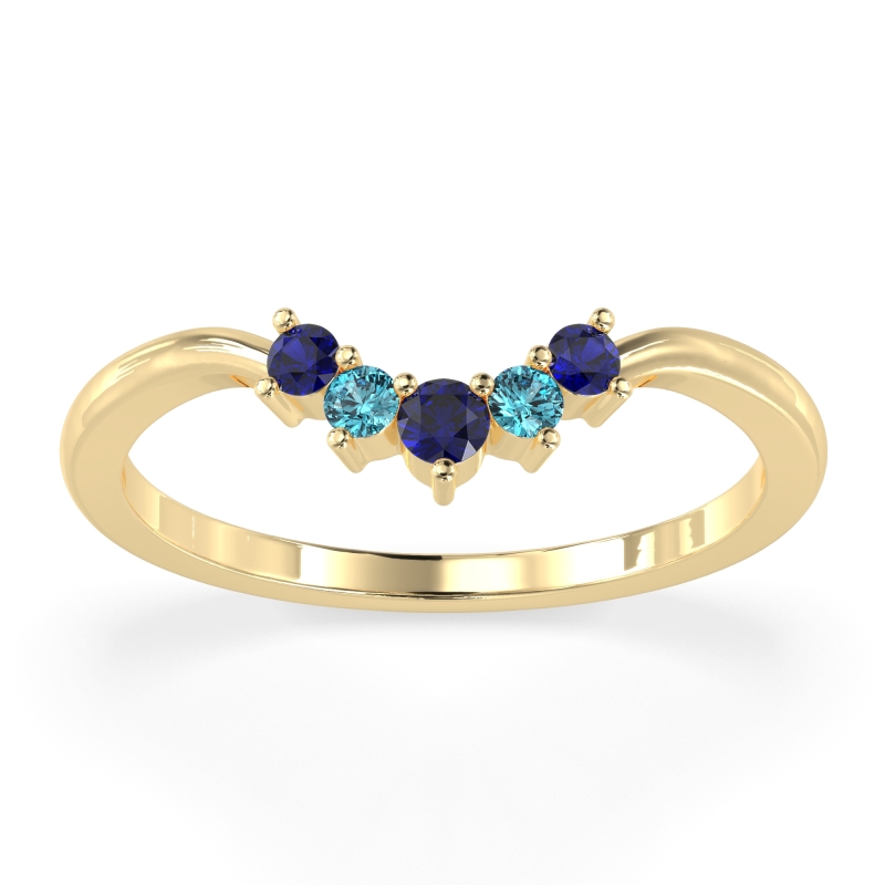 Curved Minimalist Wedding Pala Band