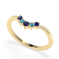 Curved Minimalist Wedding Pala Band