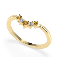 Curved Minimalist Wedding Pala Band