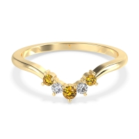 Curved Minimalist Wedding Pala Band