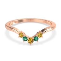 Curved Minimalist Wedding Pala Band