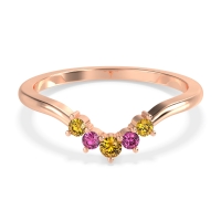 Curved Minimalist Wedding Pala Band