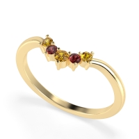 Curved Minimalist Wedding Pala Band