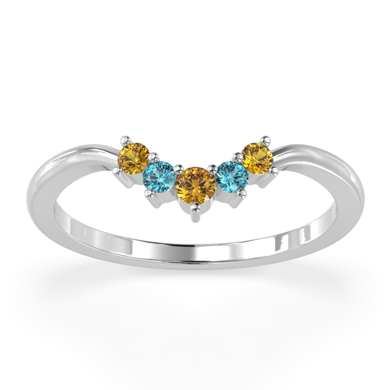 Curved Minimalist Wedding Pala Band