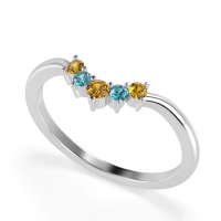Curved Minimalist Wedding Pala Band