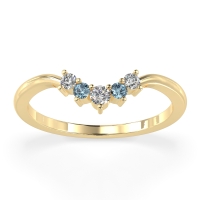 Curved Minimalist Wedding Pala Band