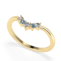 Curved Minimalist Wedding Pala Band