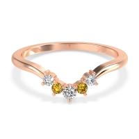 Curved Minimalist Wedding Pala Band