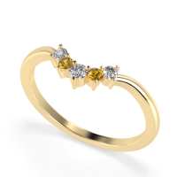 Curved Minimalist Wedding Pala Band