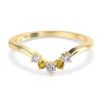 Curved Minimalist Wedding Pala Band