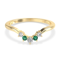 Curved Minimalist Wedding Pala Band