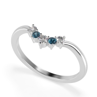 Curved Minimalist Wedding Pala Band