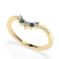Curved Minimalist Wedding Pala Band