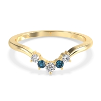 Curved Minimalist Wedding Pala Band