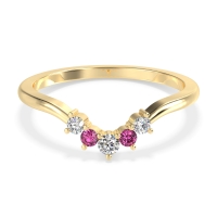 Curved Minimalist Wedding Pala Band