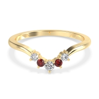 Curved Minimalist Wedding Pala Band