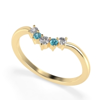 Curved Minimalist Wedding Pala Band