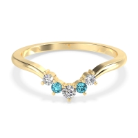 Curved Minimalist Wedding Pala Band