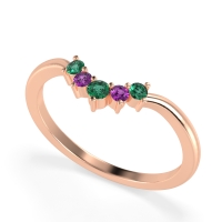 Curved Minimalist Wedding Pala Band