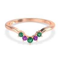 Curved Minimalist Wedding Pala Band