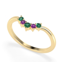 Curved Minimalist Wedding Pala Band