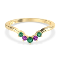 Curved Minimalist Wedding Pala Band