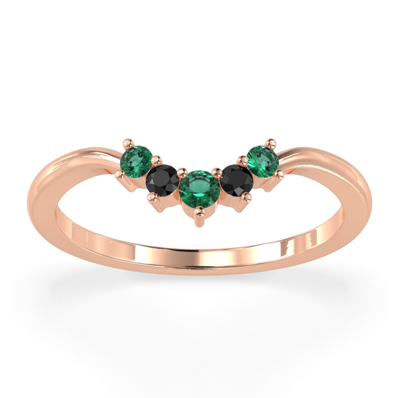 Curved Minimalist Wedding Pala Band