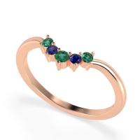 Curved Minimalist Wedding Pala Band