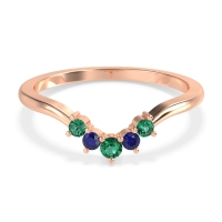 Curved Minimalist Wedding Pala Band