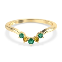 Curved Minimalist Wedding Pala Band