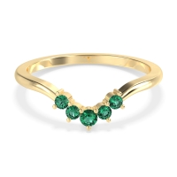 Curved Minimalist Wedding Pala Band