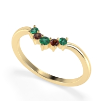 Curved Minimalist Wedding Pala Band