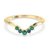Curved Minimalist Wedding Pala Band