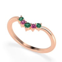 Curved Minimalist Wedding Pala Band