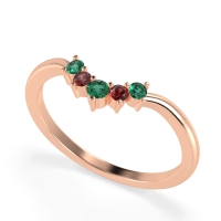 Curved Minimalist Wedding Pala Band