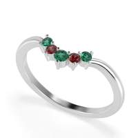 Curved Minimalist Wedding Pala Band