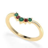 Curved Minimalist Wedding Pala Band