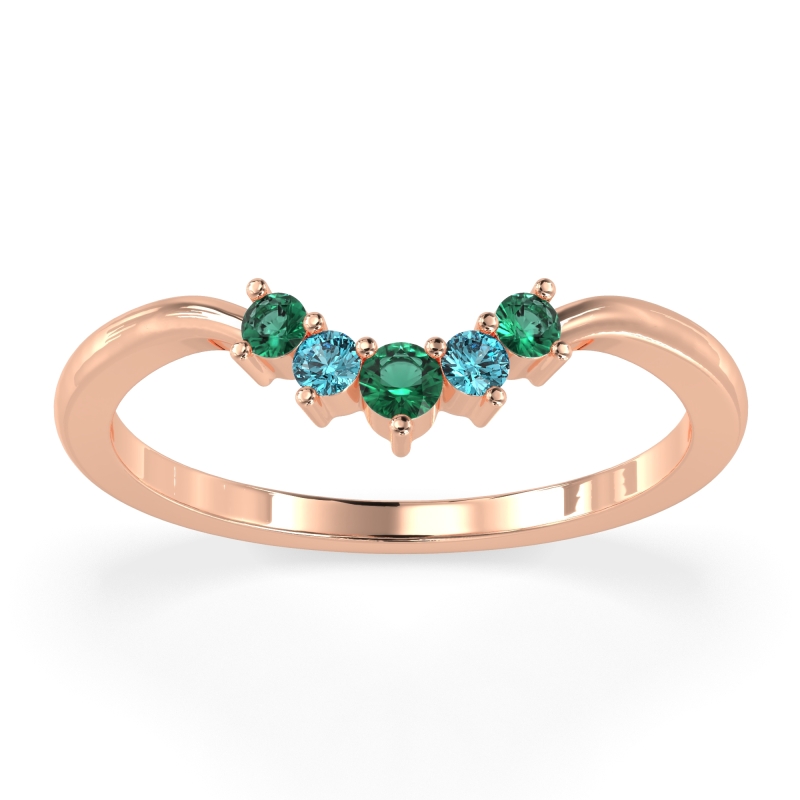 Curved Minimalist Wedding Pala Band