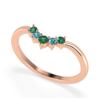 Curved Minimalist Wedding Pala Band